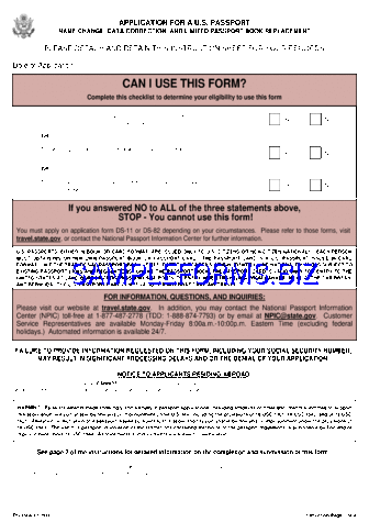 Form DS-5504 pdf free